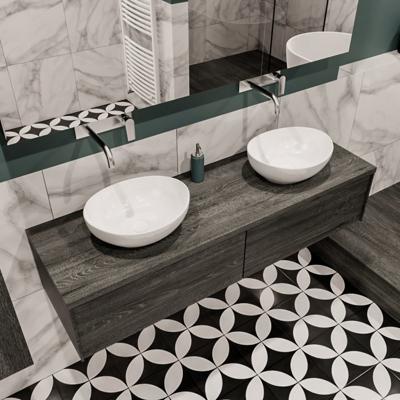 Mondiaz Lush Barco badmeubel eiken Dark brown 150 cm 2 lades mdf 2 waskommen beide zijden zonder kraangat Mondiaz Lush Barco badmeubel eiken Dark brown 150 cm 2 lades mdf 2 waskommen beide zijden zonder kraangat