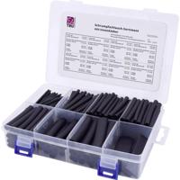 TRU COMPONENTS T1807CA006 Krimpkous assortiment Zwart Krimpverhouding:3:1 300 onderdelen - thumbnail