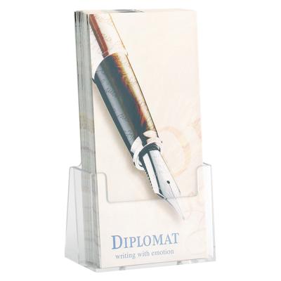 Helit H2351002 Folderhouder Glas (helder) 1/3 DIN A4 staand Aantal vakken 1 1 stuk(s) (b x h x d) 116 x 186 x 65 mm Helit H2351002 Folderhouder Glas (helder) 1/3 DIN A4 staand Aantal vakken 1 1 stuk(s) (b x h x d) 116 x 186 x 65 mm