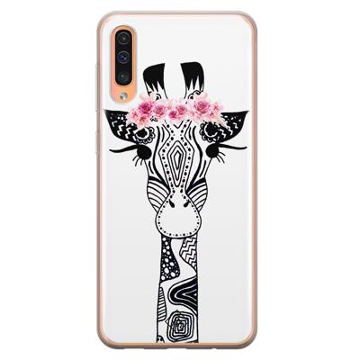 Samsung Galaxy A50/A30s siliconen telefoonhoesje - Giraffe