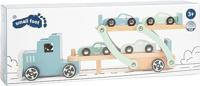 Small Foot houten vrachtwagen transporter chicago met auto&apos;s, 9dlg. - thumbnail
