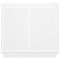 Dressoir 80x34x75 cm bewerkt hout wit - thumbnail