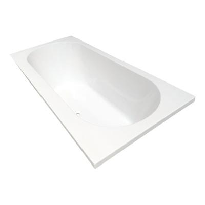 Wiesbaden Portus RD inbouw duo ligbad 190x90x49 cm acryl glans wit