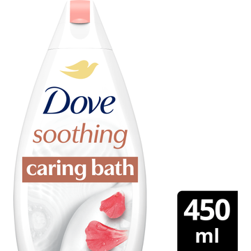 Dove Soothing Caring Bath Badcreme Amandelolie & Hibiscus 450 ml bij Jumbo