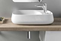 Waskom Sapho Aventin Rechthoek 60x40x15 cm Keramiek Wit (incl waste) - thumbnail
