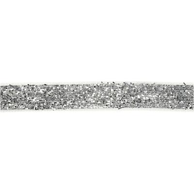 Vivi Gade Lint, b: 10 mm, zilver, 5 m/ 1 rol