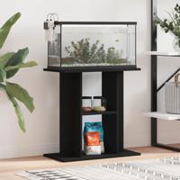 VidaXL Aquariumstandaard 60x30x60 cm bewerkt hout zwart - thumbnail
