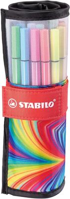 STABILO pen 68 - viltstift - arty - rollerset met 25 stuks