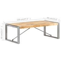 Salontafel 120x60x40 cm ruw mangohout - thumbnail