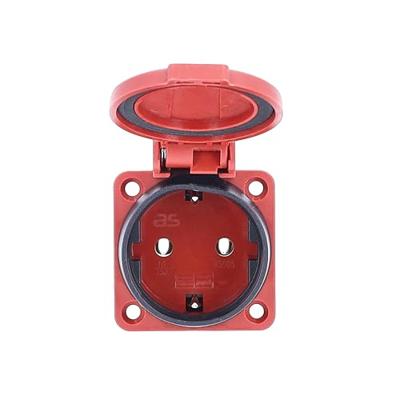AS Schwabe 45080 Stopcontact (inbouw) IP54 Rood