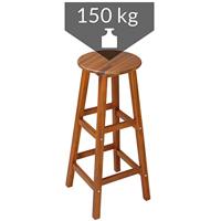 Set van 2 barkrukken gemaakt van massief acacia hardhout - thumbnail