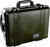Peli 1560 Stootbestendige Trolley Transportkoffer Voor Kwetsbaar Apparatuur, Ip67 Water- En Stofdicht, Capaciteit: 44L, Gemaakt In Duitsland, Met Klittenband Vakverdeling, Kleur: Zwart - thumbnail