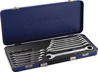 Promat/Tecwerk Steekringratelsleutelset | 16-delig sleutelwijdtes 8-19 mm | recht - 4000821529 - thumbnail