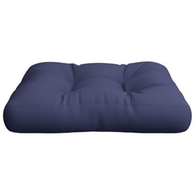 VidaXL Palletkussen 50x50x12 cm stof marineblauw - thumbnail