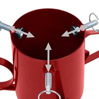 VidaXL Kerstboomstandaard 58x58x21 cm rood - thumbnail