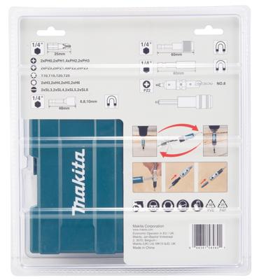 Makita Accessoires D-73461 | Boor-/schroefbitset | Quad Driver | 47-delig - D-73461
