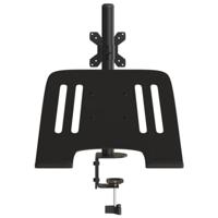 Monitorbeugel VESA 75/100 mm zwart staal - thumbnail