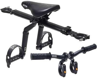 Kids ride shotgun pro mtb front child seat + handlebar set