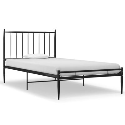 Bedframe metaal zwart 90x200 cm