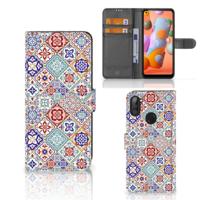 Samsung Galaxy M11 | A11 | Bookcase | Tiles Color - thumbnail