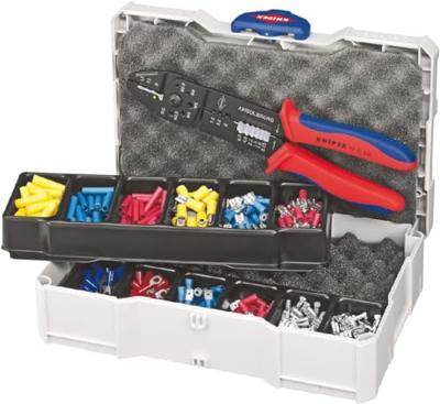 Knipex 97 90 25 Krimptangset 301-delig Geïsoleerde kabelschoenen, Ongeïsoleerde connectoren (male), Platte stekkers, Platte insteekhulzen, Geïsoleerde Knipex 97 90 25 Krimptangset 301-delig Geïsoleerde kabelschoenen, Ongeïsoleerde connectoren (male), Platte stekkers, Platte insteekhulzen, Geïsoleerde