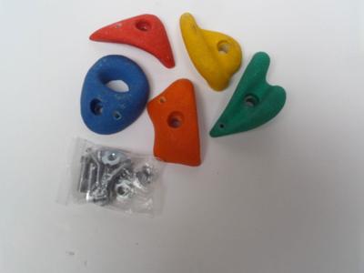 Klimstenen set van 5 stuks geel-rood-blauw-oranje-groen afmeting 143x143 mm Hermic - Hermic