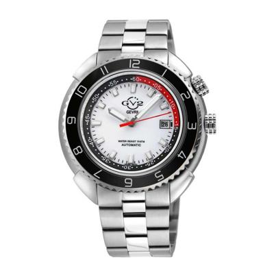 Gevril GV2 Squalo Men's Swiss Automatic White Dial Stainless Steel Bracelet Date Watch 42400 Heren Horloge Gevril GV2 Squalo Men's Swiss Automatic White Dial Stainless Steel Bracelet Date Watch 42400 Heren Horloge