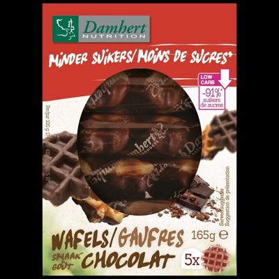 Damhert Minder Suikers Wafels Chocoladesmaak Damhert Minder Suikers Wafels Chocoladesmaak