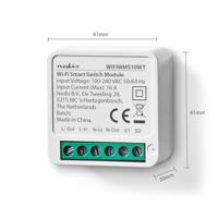 Nedis SmartLife Schakelaar | Wi-Fi | 3680 W | Kroonsteen | App beschikbaar voor: Android / IOS - WIFIWMS10WT - thumbnail