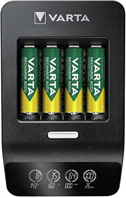 Varta LCD Ultra Fast Charger+ incl. 4 accu's 2100 mAh AA + 12V
