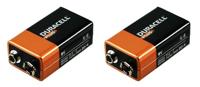 Duracell Plus Power Type 9V alkaline batterijen, verpakking van 2 stuks - thumbnail