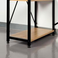 Bureau met plank Max Home Staal Melamine spaanderplaat 100 x 120 x 52 cm - thumbnail