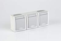 HHG 90591498-DE    Inzetstuk Wandcontactdoos Grijs 1 stuk(s) - thumbnail