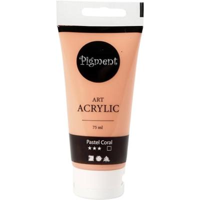 Creativ Company Pigment art acrylverf pastel coral, 75ml