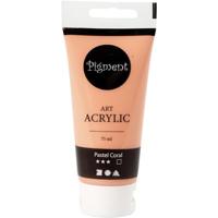 Creativ Company Pigment art acrylverf pastel coral, 75ml - thumbnail