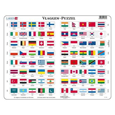 Larsen vlaggen van de wereld, 80st. Larsen vlaggen van de wereld, 80st.