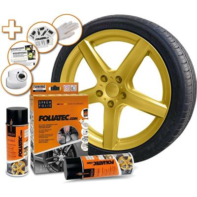 Vloeibaar rubber voor auto's Foliatec Gouden metaal 2 x 400 ml Vloeibaar rubber voor auto's Foliatec Gouden metaal 2 x 400 ml