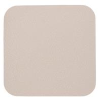 Cookinglife Onderzetters - Vegan leer - Bruin / Zand - dubbelzijdig - 10 x 10 cm - 6 stuks - thumbnail