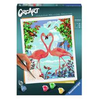Ravensburger Schilderen Op Nummer Ravensburger creart schilderen op nummer - flamingo love - thumbnail