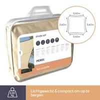 Perel GSS4360PE Schaduwdoek sun sails 3600 mm x 3600 mm 1 stuk(s) - thumbnail