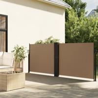 VidaXL Windscherm uittrekbaar 140x1200 cm taupe - thumbnail