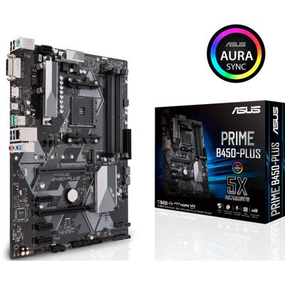 Asus Prime B450-Plus Moederbord Socket AMD AM4 Vormfactor ATX Moederbord chipset AMD® B450 Asus Prime B450-Plus Moederbord Socket AMD AM4 Vormfactor ATX Moederbord chipset AMD® B450