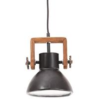 VidaXL Hanglamp industrieel rond 25 w e27 19 cm zwart - thumbnail