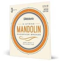D'Addario EJ74-3D Phosphor Bronze Medium 11-40 snaren voor mandoline (3 sets) - thumbnail