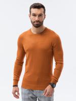 Edoti - Heren Sweater - Camel - Aansluitend - Ronde Halslijn - thumbnail
