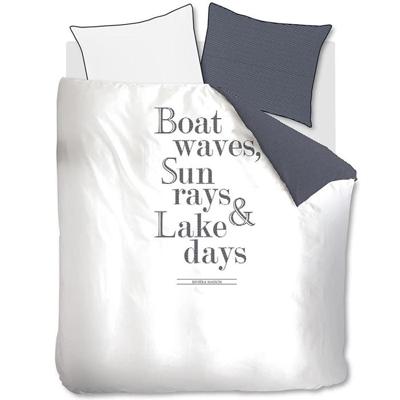 Rivièra Maison Riviera Maison Dekbedovertrek Lake Days - Marineblauw 200x200/220 cm