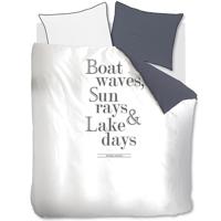 Rivièra Maison Riviera Maison Dekbedovertrek Lake Days - Marineblauw 200x200/220 cm - thumbnail