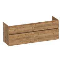 Brauer Delight - Onderkast - 160 cm - met 4 Softclose Lades Greeploos en 2 Sifon Uitsparingen - Chateau - thumbnail