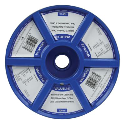 Coax kabel 100m op rol low cost 75Ohm