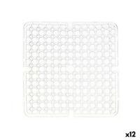 Antislipmat Transparant Plastic 28 x 0,1 x 28 cm Wastafel (12 Stuks) - thumbnail